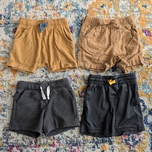 Cat & Jack and Jumping Beans 12 Months Baby Shorts, Khaki And Gray